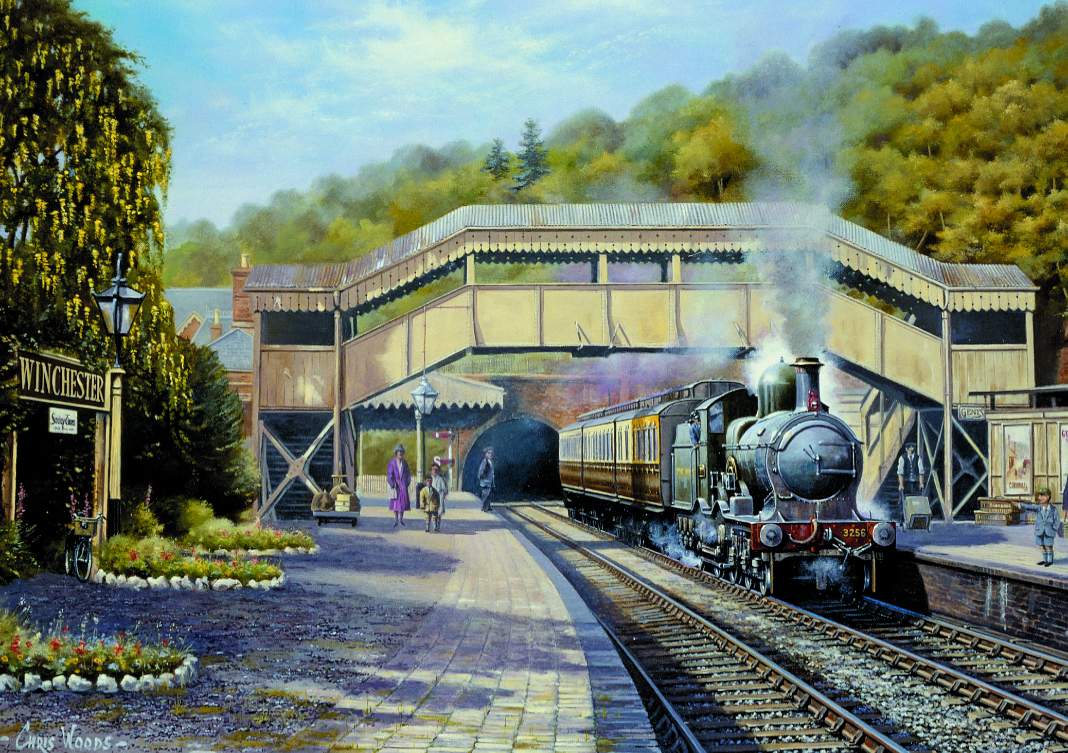 Duke Class Guinevere at Winchester Cheese Hill (later Chesil) Station