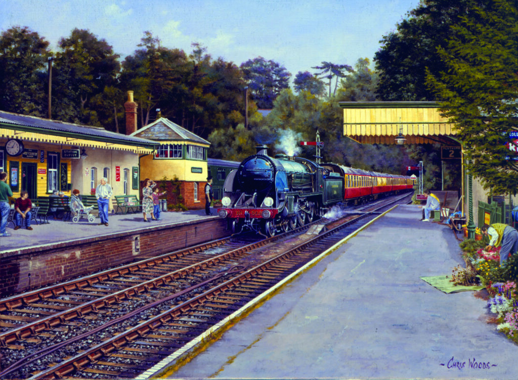 Sunny Day at Alresford on the Watercress Line