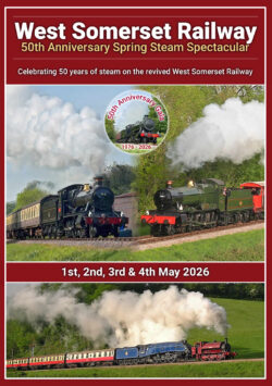 West Somerset Railway 50th Anniversary Spring Steam Gala DVD - May 2026