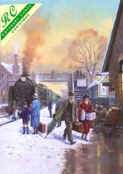 Christmas Cards *Pack of 4: Home for Christmas, BR Steam Locomotive No. 30901 Winchester