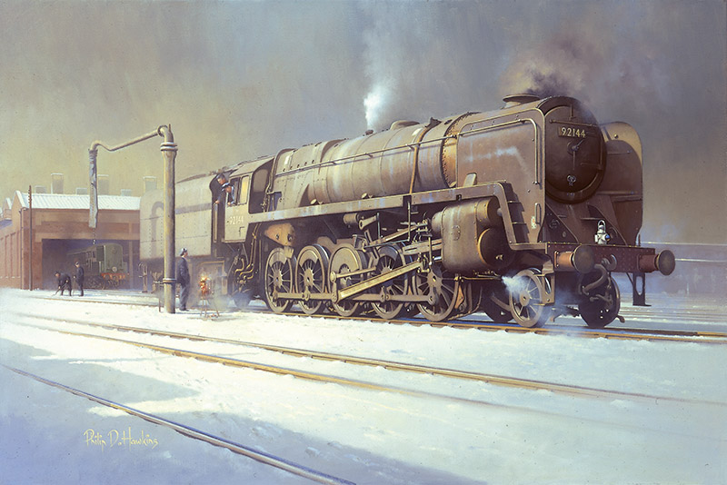 Christmas Cards *Pack of 4: Hornsey Winter, British Railways Standard Class 9F