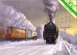 Christmas Cards *Pack of 4: Winter at Hatfield, East Coast Main Line