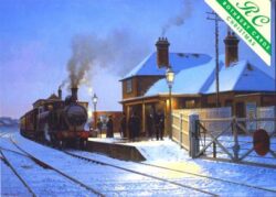 Christmas Cards *Pack of 4: Winter Blues, The Colne Valley & Halstead Railway (CV&HR)